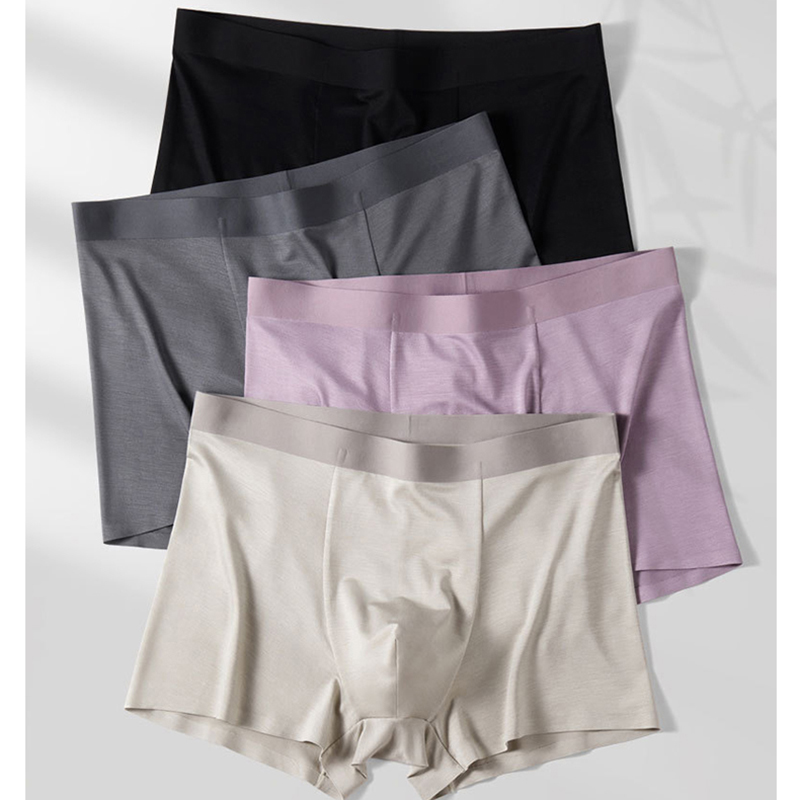 4枚セット/男性用下着、バンブー繊維を使用した快適で通気性の - Bamboo Fiber Trunk のレビューと価格
