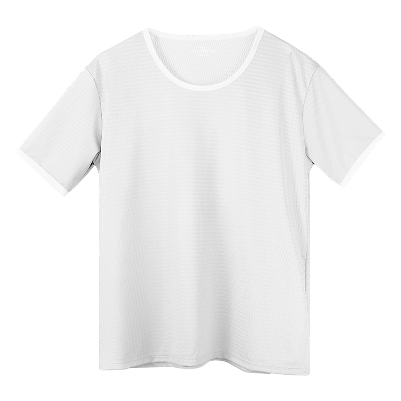 メンズ アイスシルク シームレス Tシャツ、無地のクルーネッ - Undershirt Crew Neck のレビューと価格