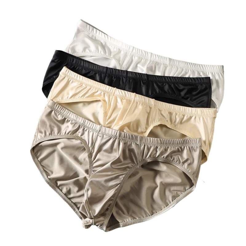 4X メンズセクシー光沢下着 凸型ポーチブリーフ スムーズな - Boxer Shorts Modal のレビューと価格