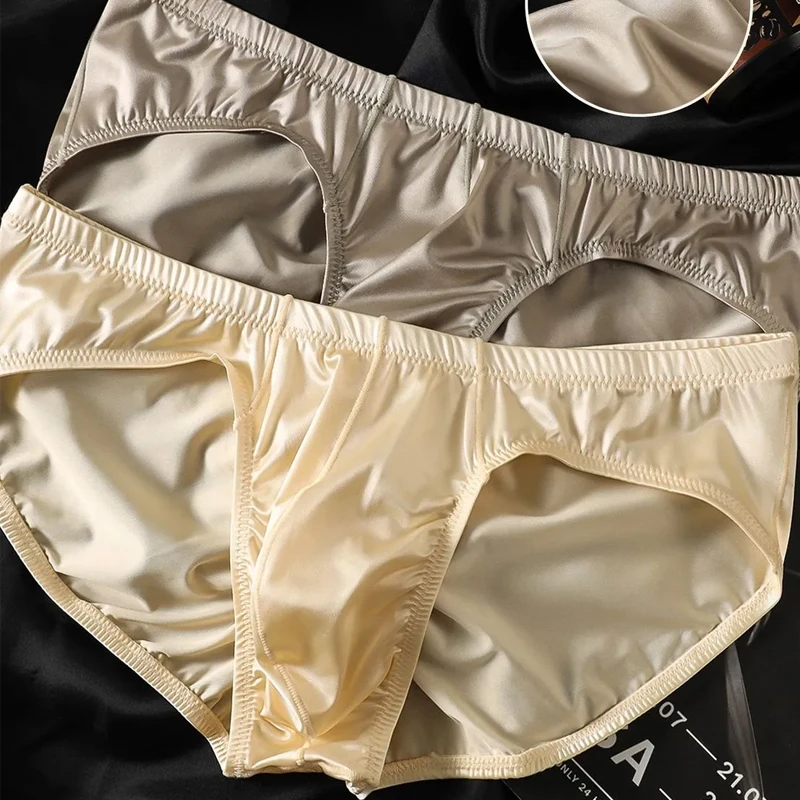 4X メンズセクシー光沢下着 凸型ポーチブリーフ スムーズな - Boxer Shorts Modal のレビューと価格